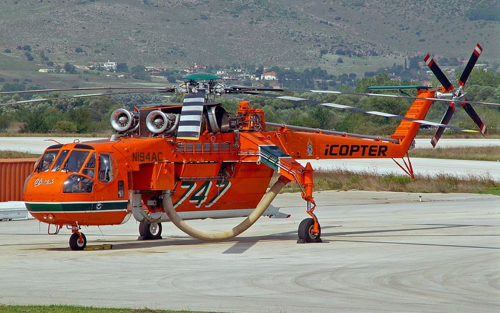 Συγκλονιστικό βίντεο από ελικόπτερο που επιχείρησε στην Κινέτα (vd)