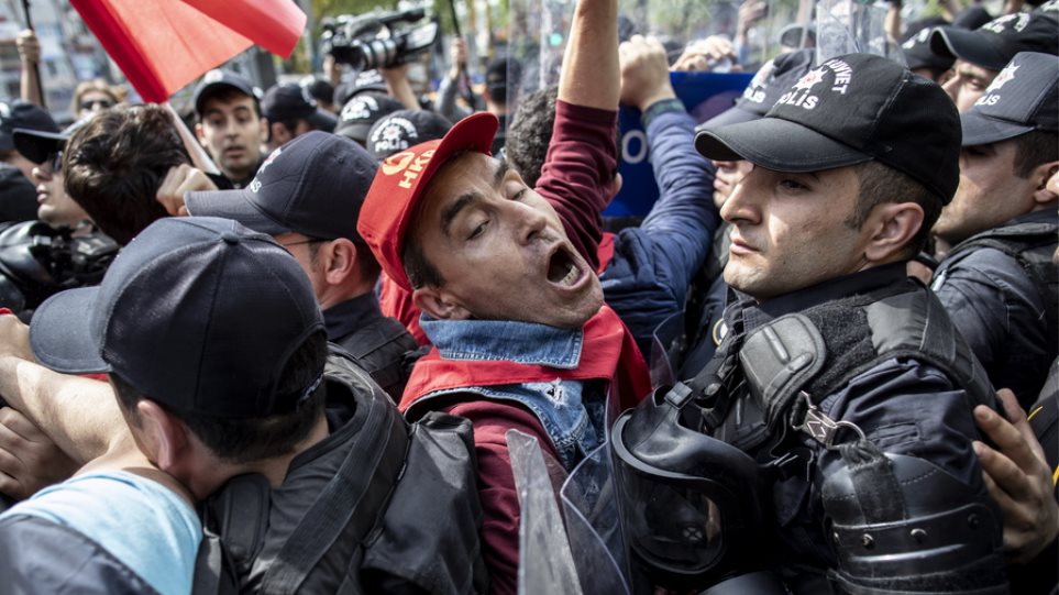 Κωνσταντινούπολη: Μαζικές συλλήψεις διαδηλωτών την Πρωτομαγιά