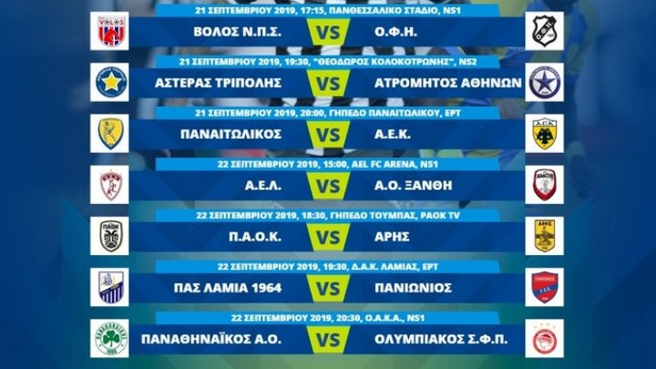 Τρία παιχνίδια απόψε στην 4η ημέρα της Super League