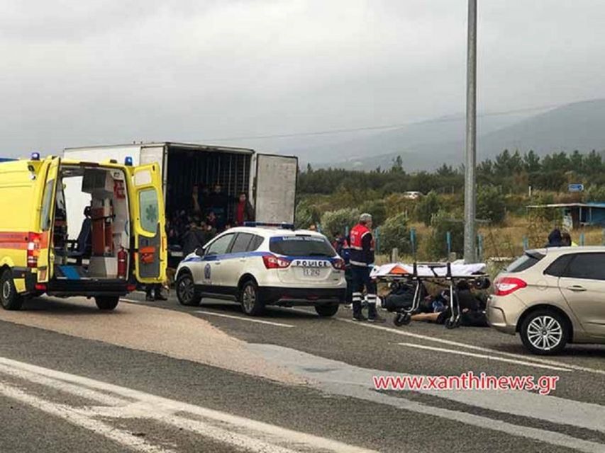 Ξάνθη: Εντοπίστηκε φορτηγό με 80 πρόσφυγες