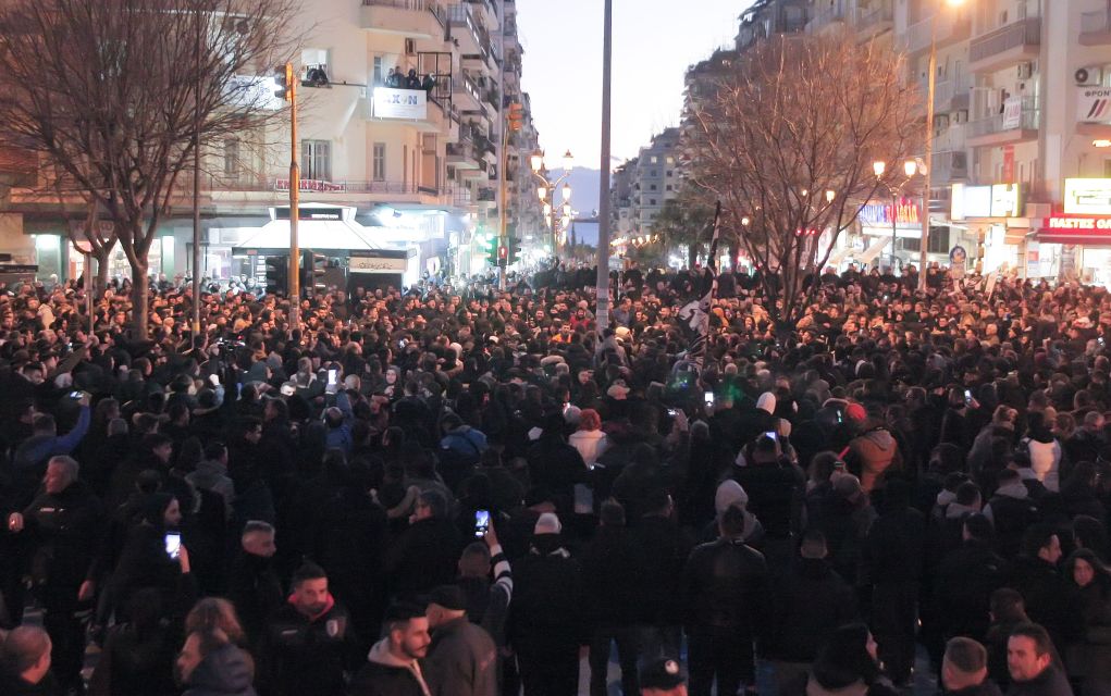 ΠΑΟΚ: Πάθος και παλμός στο συλλαλητήριο