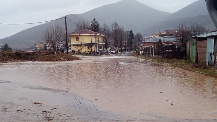 Δράμα: Έντονα πλημμυρικά φαινόμενα στο Κάτω Νευροκόπι