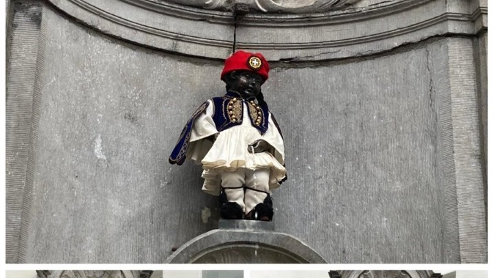 Εύζωνας το Manneken Pis – Μ. Σχοινάς: Περνάμε το μήνυμα ότι τα καλύτερα έπονται και τα χειρότερα τα αφήσαμε πίσω