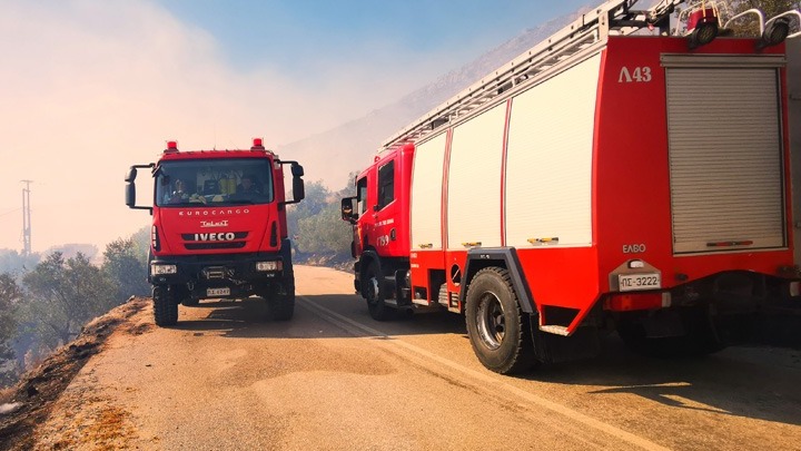 Φωτιά στην Αρχαία Κόρινθο