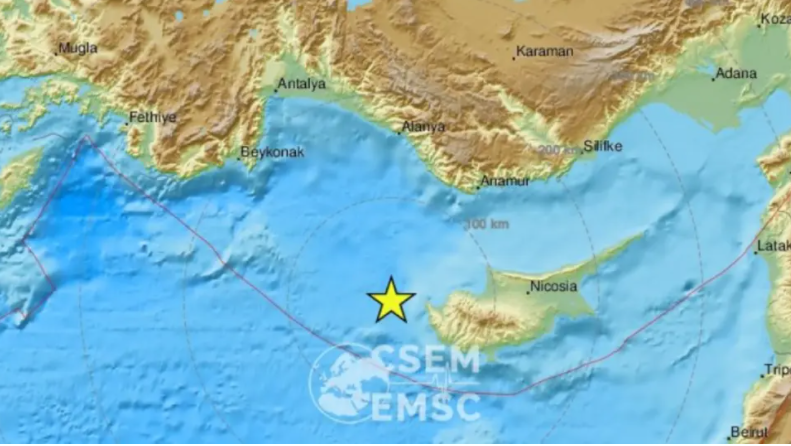 Ισχυρός σεισμός 6,6 Ρίχτερ ανοικτά της Κύπρου