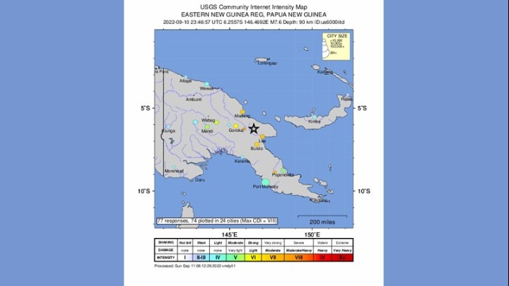 Παπούα Νέα Γουινέα: Τουλάχιστον πέντε νεκροί από τον φονικό σεισμό των 7,6 βαθμών