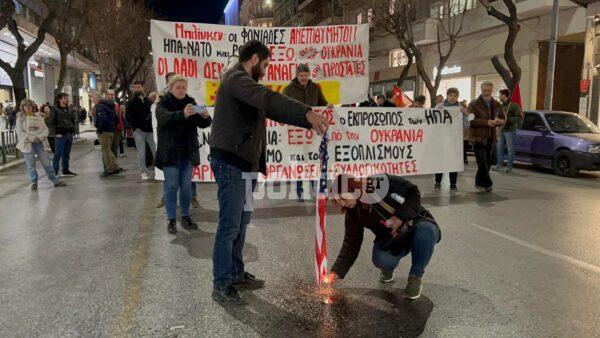 Θεσσαλονίκη: Μεγάλη αντιπολεμική πορεία από αριστερές οργανώσεις - «Ανεπιθύμητος ο Μπλίνκεν» (ΦΩΤΟ-ΒΙΝΤΕΟ)