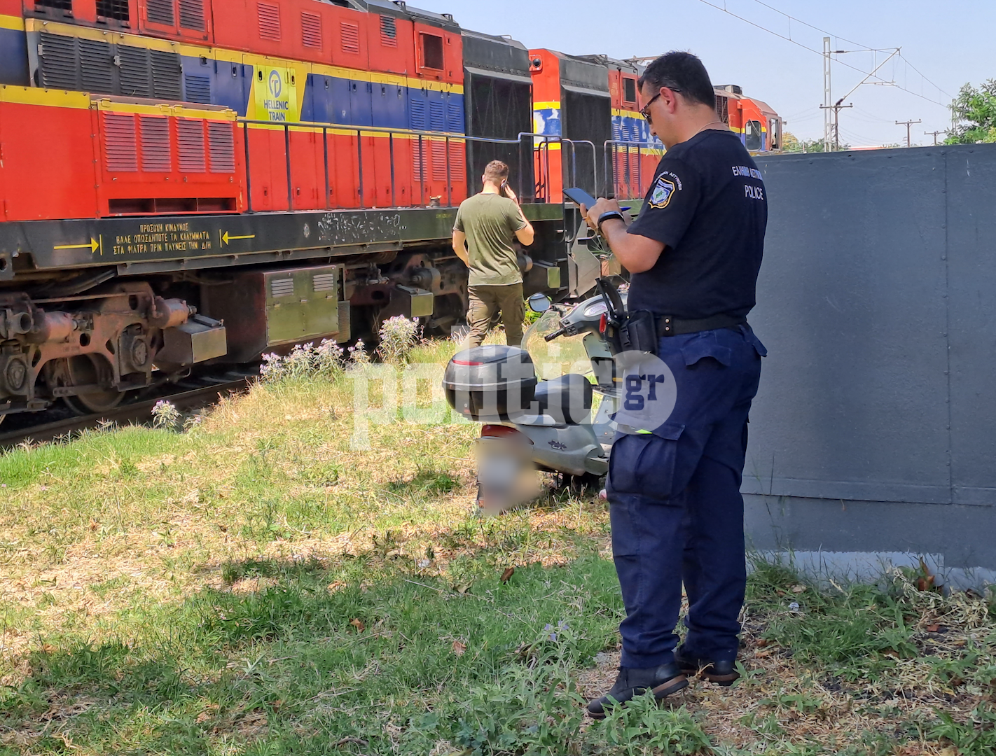 Θεσσαλονίκη: Νεκρός ο οδηγός μηχανής που παρασύρθηκε από τρένο