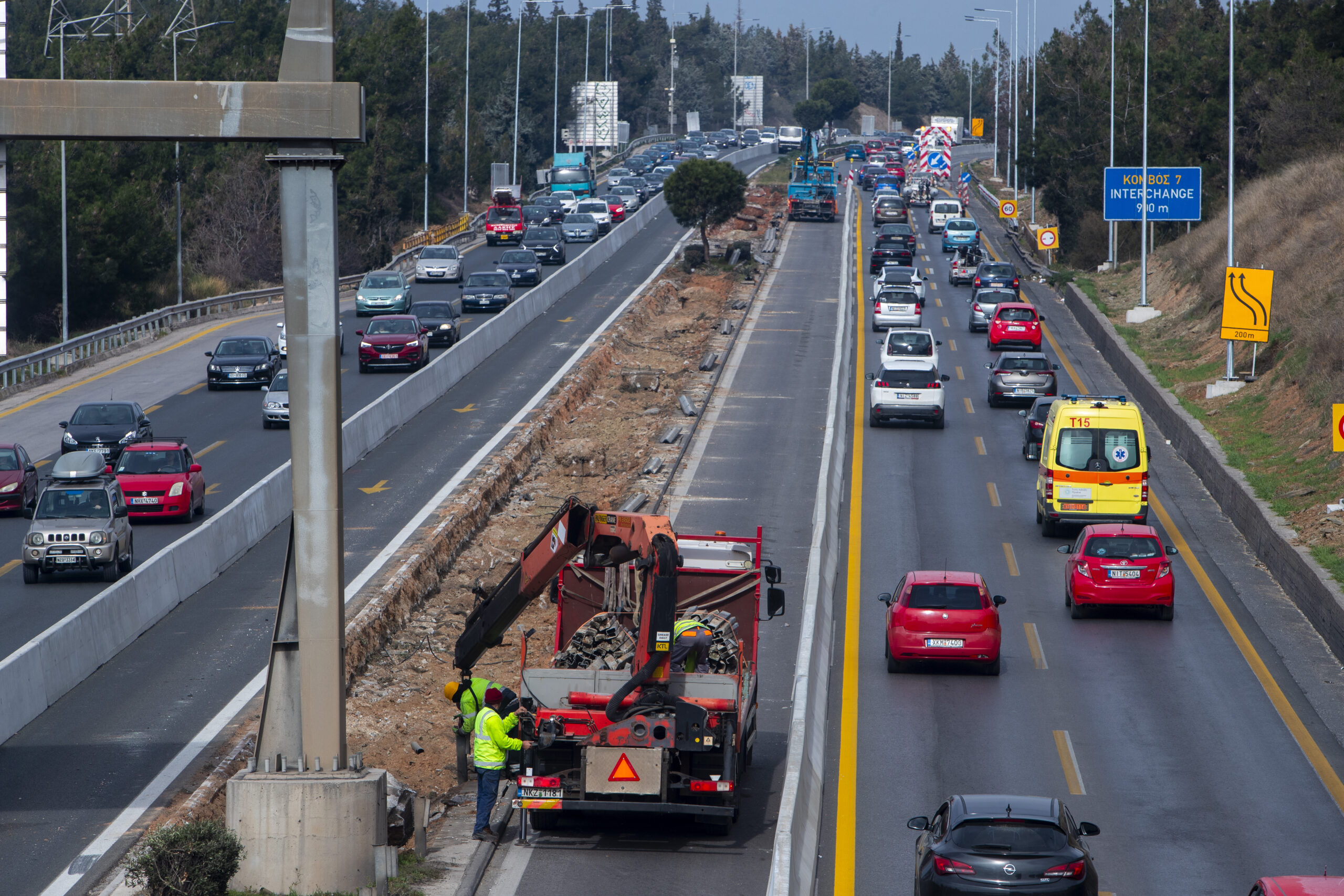 Θεσσαλονίκη: Μποτιλιάρισμα στον περιφερειακό – Σε βαθύ κόκκινο συγκεκριμένα σημεία