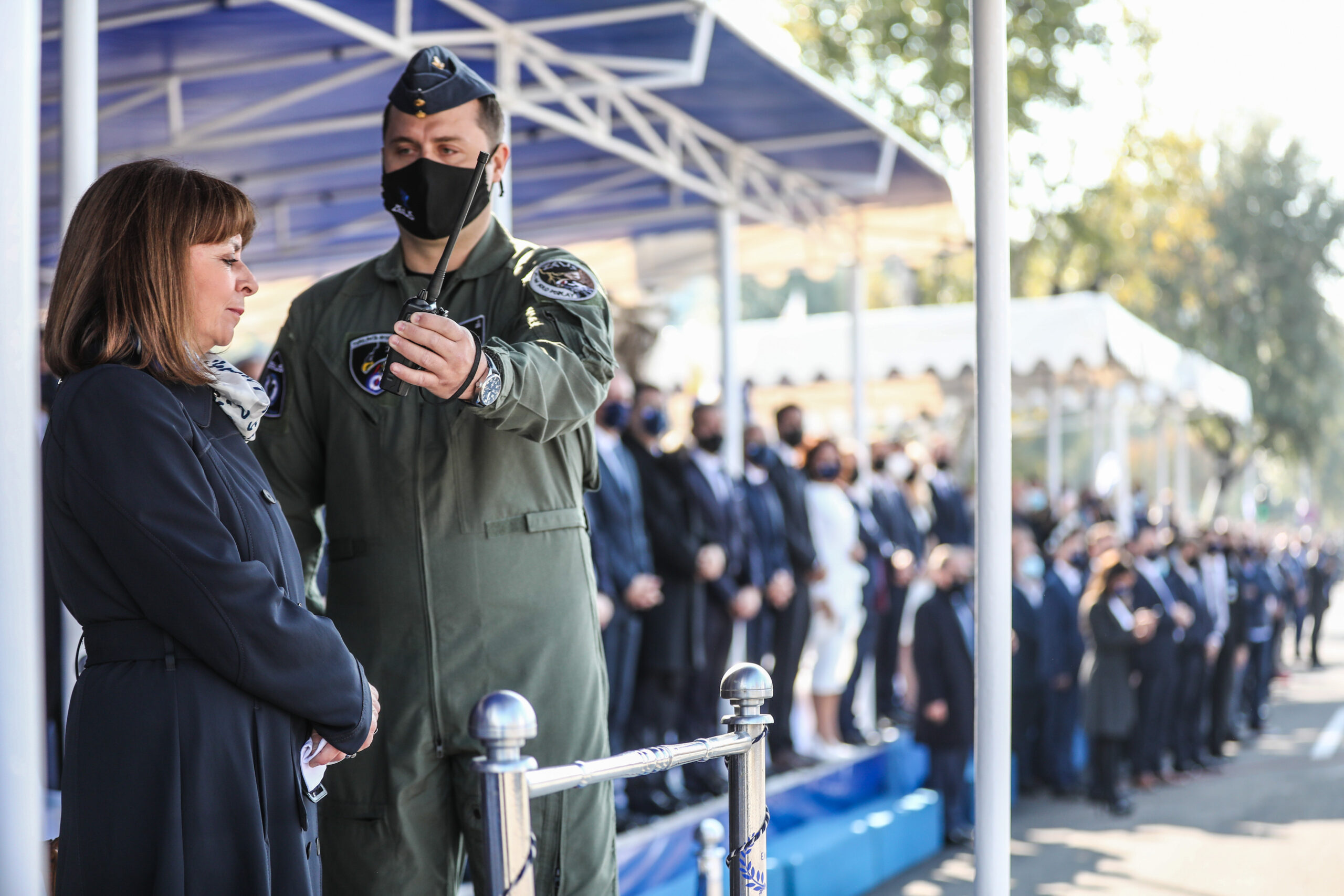 Στη μεγάλη στρατιωτική παρέλαση της Θεσσαλονίκης η Κατερίνα Σακελλαροπούλου