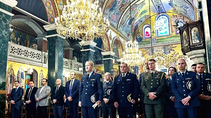 Εορτασμός της ημέρας της αστυνομίας και του προστάτη της, Αγίου Αρτεμίου, στην κεντρική Μακεδονία