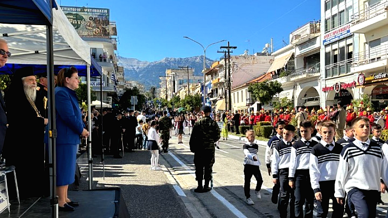 Λίνα Μενδώνη από τη Σπάρτη: Τιμούμε την ηρωική θυσία των προγόνων μας ενώ η Ελλάδα προχωρά περήφανη