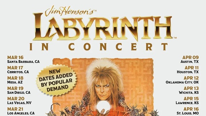 Η μαγευτική περιοδεία του ‘Jim Henson’s Labyrinth: In Concert’ ξεκινά στη Βόρεια Αμερική