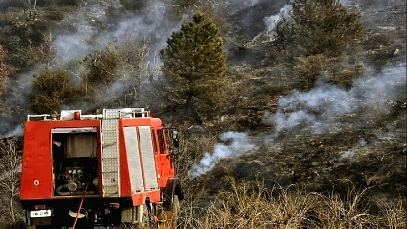 Σημαντική πρόοδος στην κατάσβεση της πυρκαγιάς στο Παγγαίο