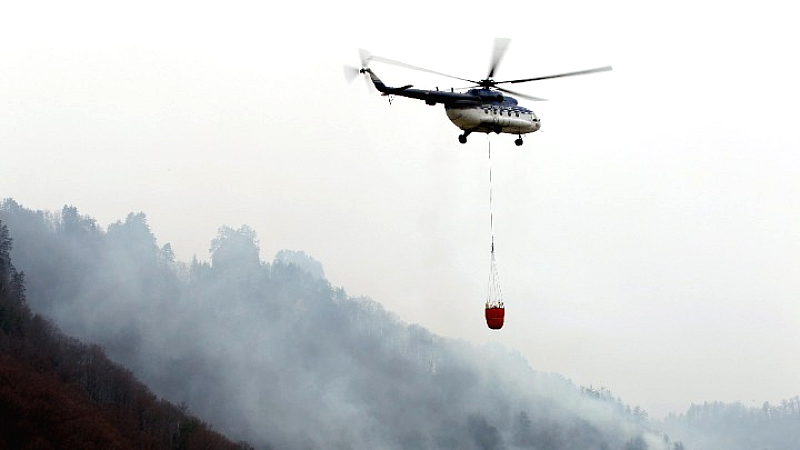 Δασική πυρκαγιά στην επαρχία Μπρασόβ της Ρουμανίας