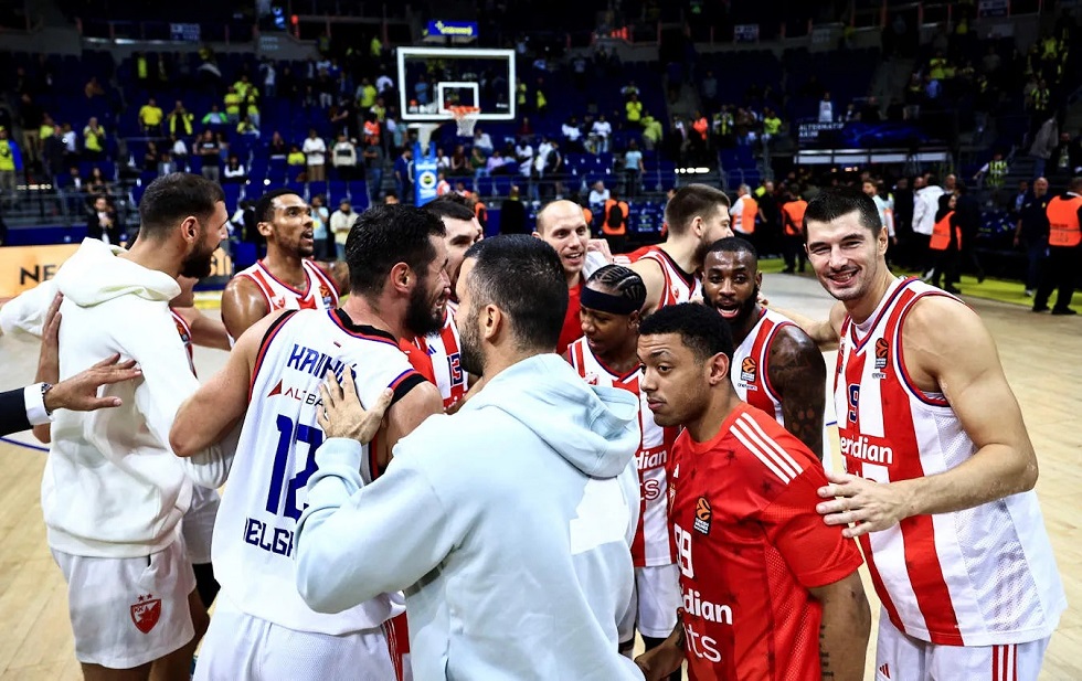 Βαθμολογία Euroleague: Ξεχωρίζει ο Ερυθρός Αστέρας ως αήττητος