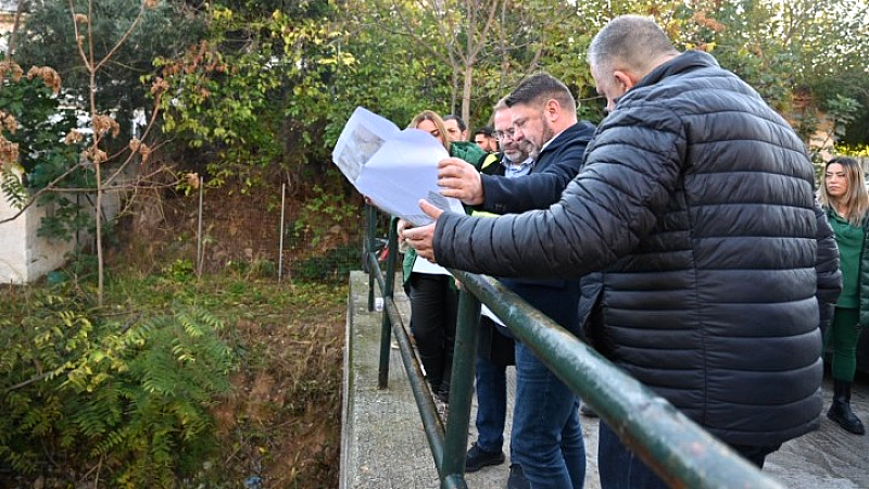 Έλεγχος του Ν. Χαρδαλιά για τα έργα αντιπλημμυρικής προστασίας στο ρέμα Ποδονίφτη