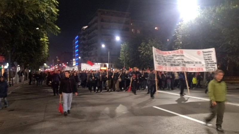 Ολοκληρώθηκε η πορεία στη Θεσσαλονίκη για την επέτειο του Πολυτεχνείου