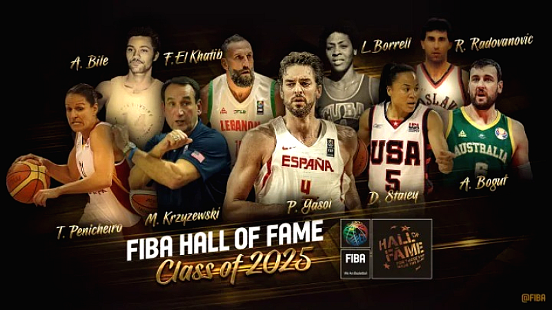 FIBA Hall of Fame: Ο Παού Γκασόλ, ο Άντριου Μπόγκατ και ο Μάικ Σιζέφσκι αναμένονται στην «τάξη» του 2025