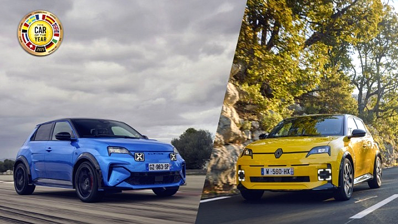 Τα Renault 5 E-Tech electric και Alpine A290 κερδίζουν τον τίτλο του Car of the Year 2025