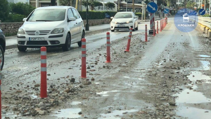 Ρόδος: Πλημμυρικά φαινόμενα με 151 χιλιοστά βροχής σε λίγες ώρες