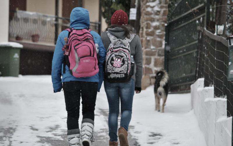 Κακοκαιρία: Αποφάσεις για το κλείσιμο σχολείων σε δήμους της Κεντρικής Μακεδονίας