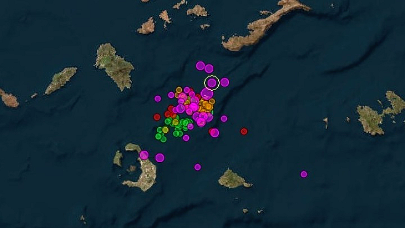 Δύο σεισμικές δονήσεις καταγράφηκαν στην περιοχή Σαντορίνης – Αμοργού