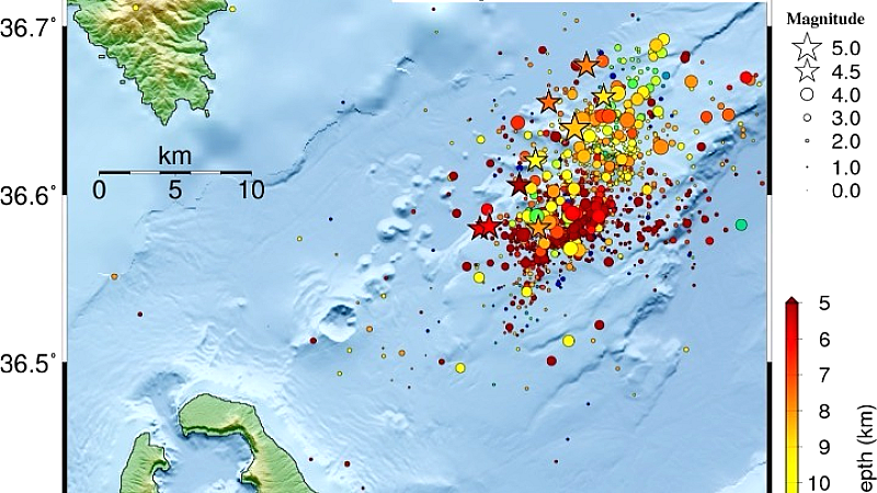 Σεισμικές δονήσεις 4,4 και 4,5 Ρίχτερ κοντά στην Αρκεσίνη Αμοργού
