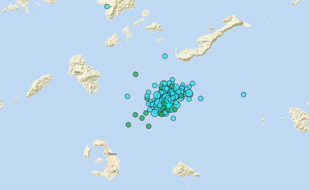 Συνεχής σεισμική δραστηριότητα στις Κυκλάδες: σχεδόν ένας σεισμός κάθε 10 λεπτά