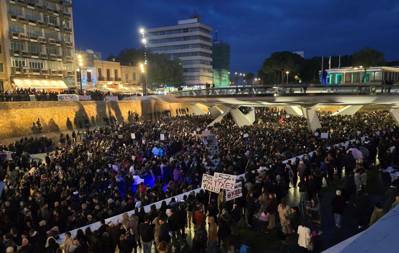 Κύπρος: Συγκεντρώσεις για την 57 θυμάτων των Τεμπών σε τέσσερις πόλεις