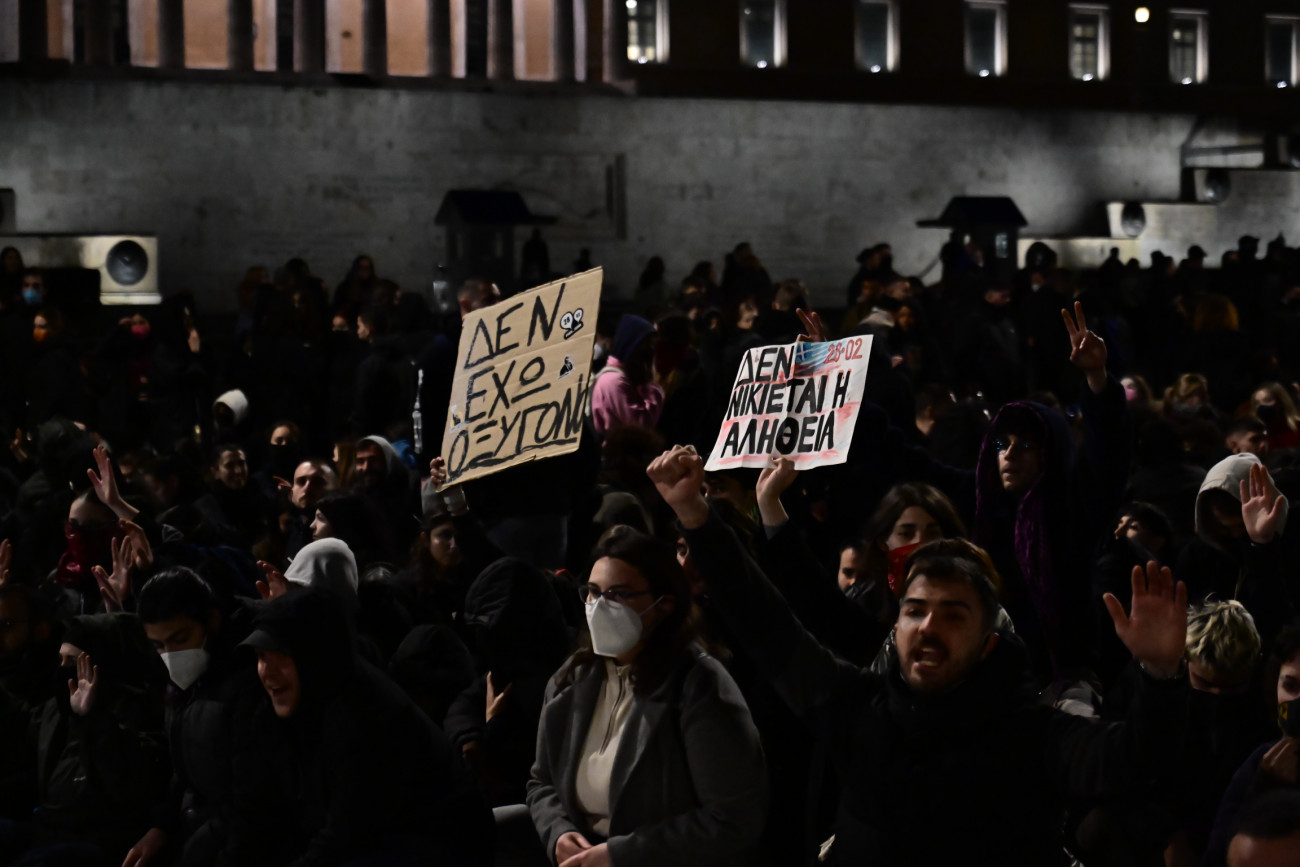 Νέο μαθητικό και φοιτητικό συλλαλητήριο στα Προπύλαια για την τραγωδία στα Τέμπη