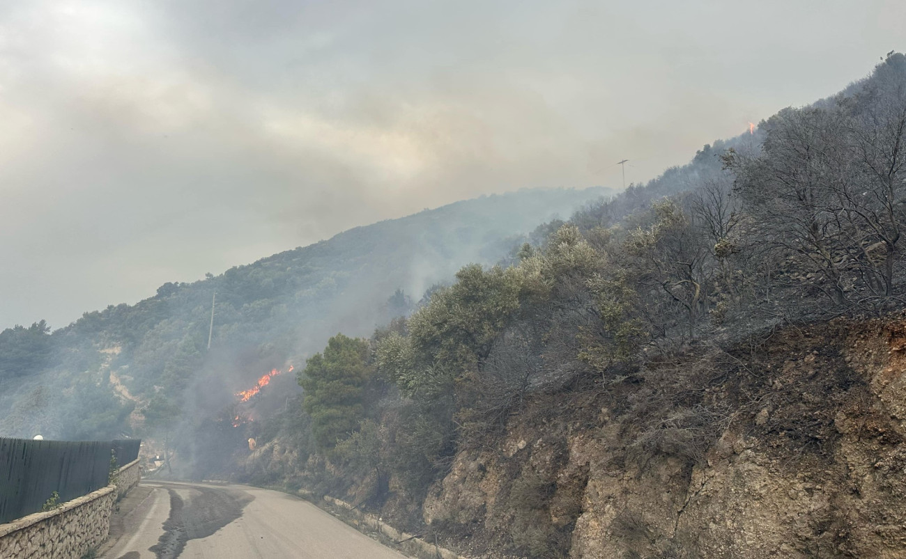 Λευκάδα: Η φωτιά στο Κάθισμα σε ύφεση, χωρίς ενεργό μέτωπο